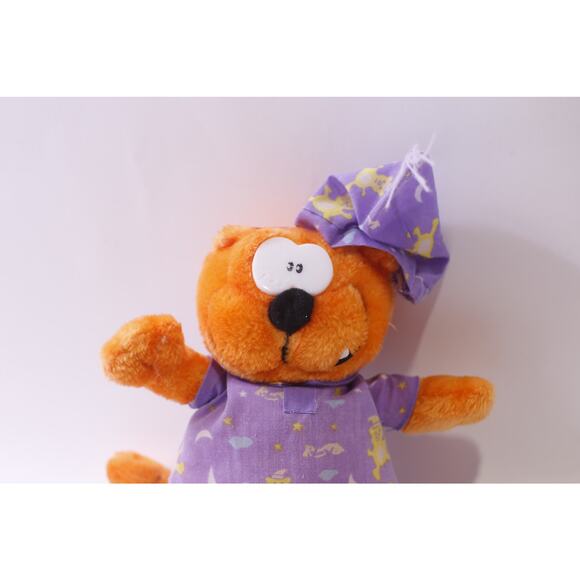 Heathcliff, 1999, Plush, Purple Nightgown, Nightcap, Vintage, ~ 251120-WH 1402 - Picture 2 of 4